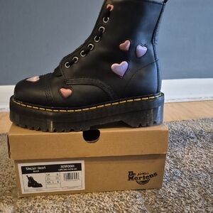 Dr. Martens Sinclair with Pink Heart Accents